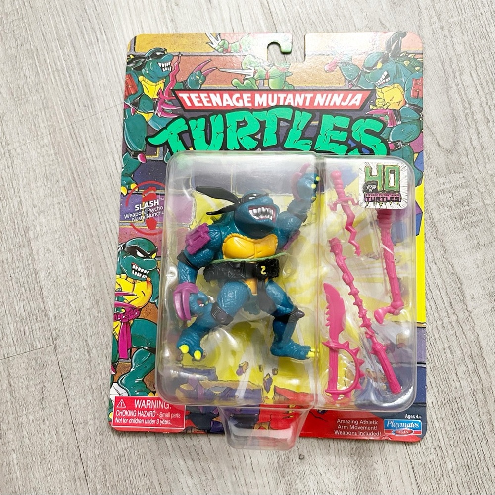 NEW 2024 Playmates Teenage Mutant Ninja Turtles Slash 40 Years of TMNT